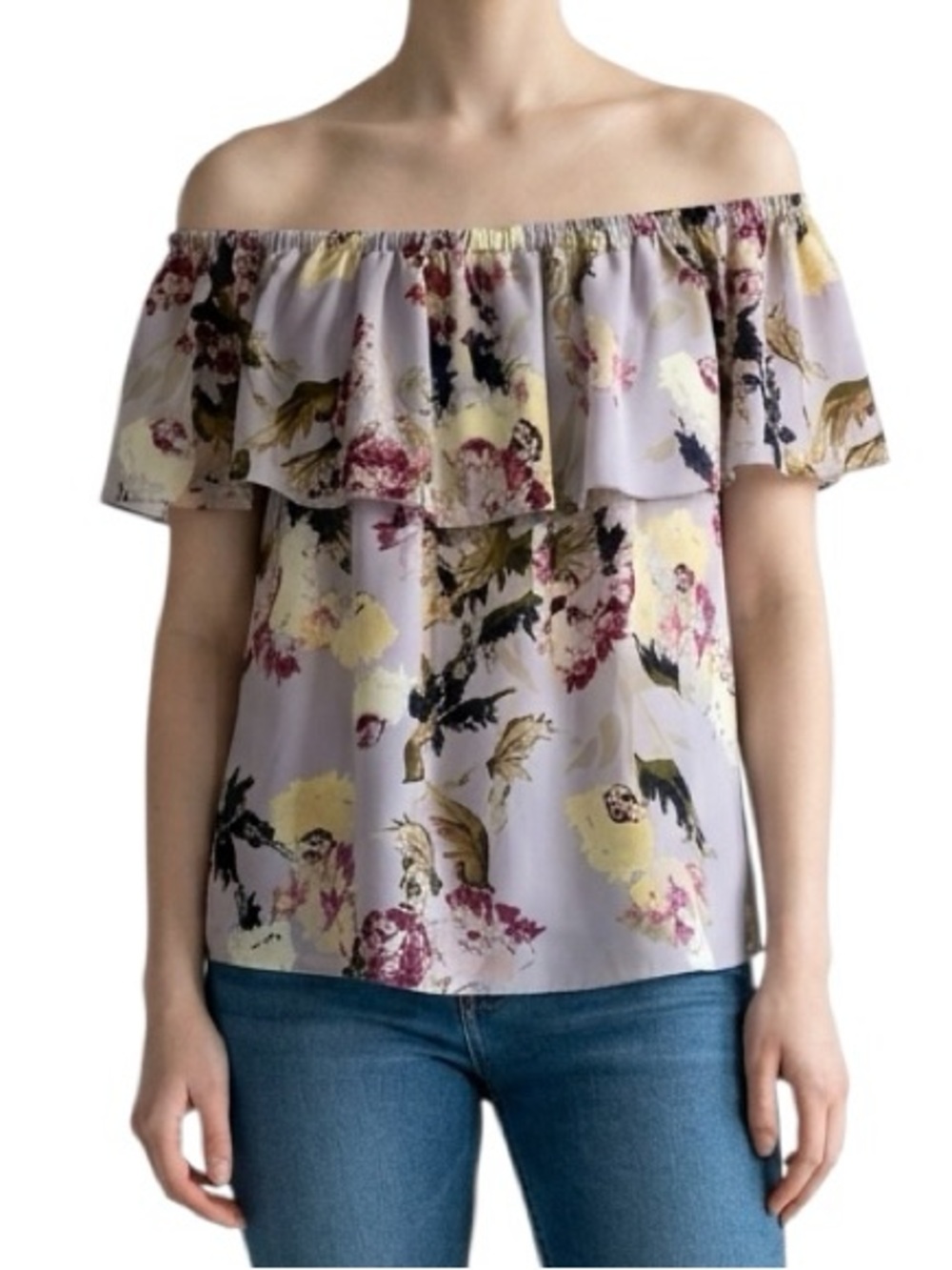 Wilfred Promener blouse off the shoulder floral print size S excellent condition